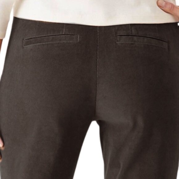 J. Jill Microwale Corduroy pants trousers pockets Dark Brown Walnut High Rise - Picture 5 of 11